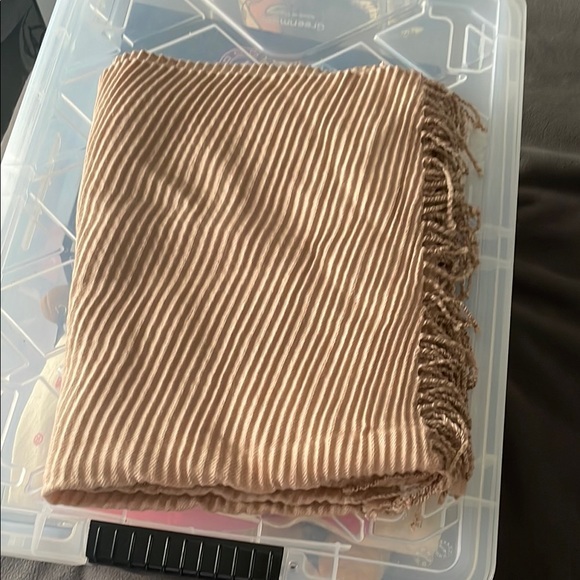 Striped dusty pink Scarf/shall